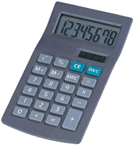 LC-581 8 digit calculator