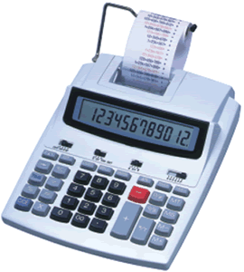 LP-201/LP-203/LP-204 12 digit printing calculator